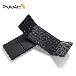 Claviers ProtoArc XK01 Bluetooth clavier sans fil pliable portable mini pour Windows iOS Android tablette PC Smartphone 230927