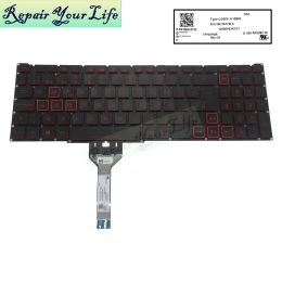 Teclados PTBR Brasil El teclado retroiluminado español de EE. UU. Para Acer Nitro 5 AN517 52 AN517 53 AN515 56 AN515 57 LG05PN10BRL REAL LIGTRA NUEVA