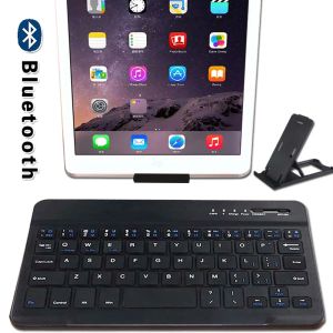 Claviers clavier Slim Slim Wireless Clavier Bluetooth Clavier pour Apple iPad Mini 1 2 3 4 5 Clavier rechargeable de tablette + support