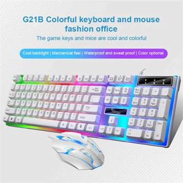 Teclados Redragon Keyboard Mouse Set K552-RGB-BA Combo de teclado y mouse mecánico para juegos con cable RGB LED 60% Windows PC GamersL240105