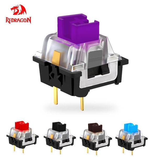 Claviers Redragon SMD RGB MX Switch 3pin Clicky Linear Tactile Silent Blue Black Black Brown Purple pour un clavier mécanique rétro-éclairé 230817