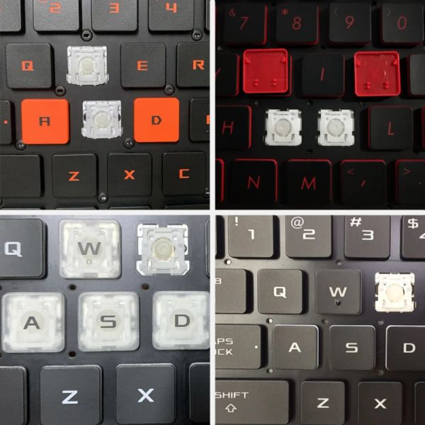 Keyboards Remplacement Keycap Key Cap Cup Cup Scissor Clip Hinge pour Asus TUF GAMING VIVOBOOK ADOL Expertbook ZenBook ROG OPRODURE CLAVIER