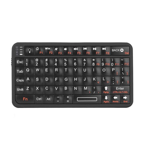 Claviers Rii 518BT Bluetooth Clavier Mini Clavier Sans Fil Souris Télécommande pour Smartphones PC Tablette Ordinateur Portable TV Box iOS Android Windows G230525