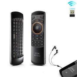 Claviers Rii i25A 2 4G Mini clavier sans fil Universal Air Mouse Télécommande avec prise pour écouteurs pour Smart TV Android Box Fire 230712