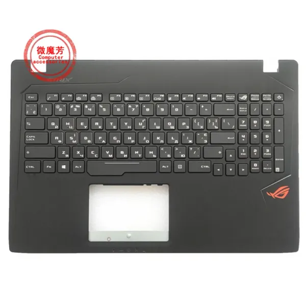 Clavards Ru clavier pour ordinateur portable pour ASUS ROG Strix ZX53 FX53V ZX53VM GL553 GL553V GL553VW FZ50VD avec couvercle supérieur Palmrest RVB