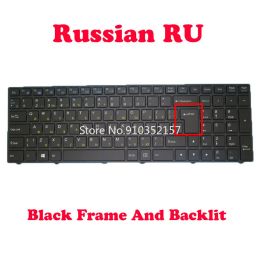 Toetsenborden Russische achtergrondtoetsenbord voor Clevo N250 CVM15F26SUJ4308 680N75002801 N250JU N250LU N250PU N350TW N550RC N550RN N751GU N750WU