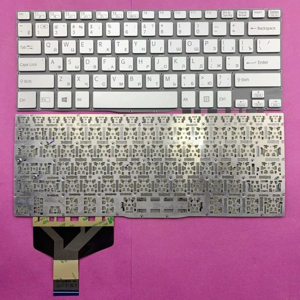 Teclados Russian Laptop Keyboard para Sony para Vaio Fit 13 13a 13N SVF13 SVF13A SVF13N Serie RU Diseño