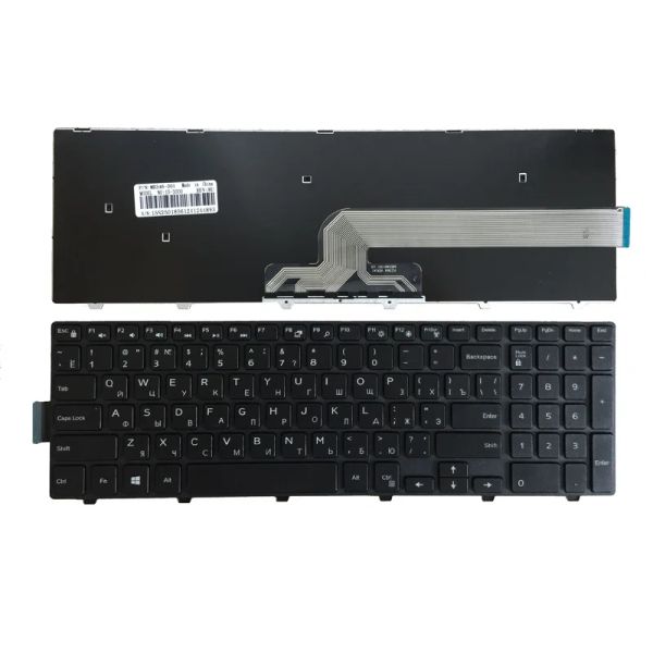 Claviers Russian / RU clavier pour ordinateur portable pour Dell Inspiron 15 5000 5551 5552 5555 5566 5557 5547 5548 P51F P39F 17 5748 5749 5755 5758 5759