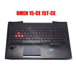 Claviers Clavier américain russe pour HP Omen 15CE 15TCE PALMREST TOPcase avec rétro-éclairé