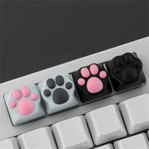 Toetsenborden Ryra Cat Claw Key Cap Mechanisch toetsenbord Lovely Girl Leuke aluminium legering Basis Keycap Keyboards Accessoires