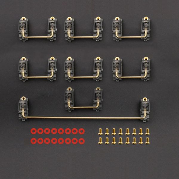 Tecillos estabilizadores atornillados para PCB Montaje de montaje CHERRY MX Switches de teclados mecánicos 2U 3U 4.5U 6U 6.25U 7U