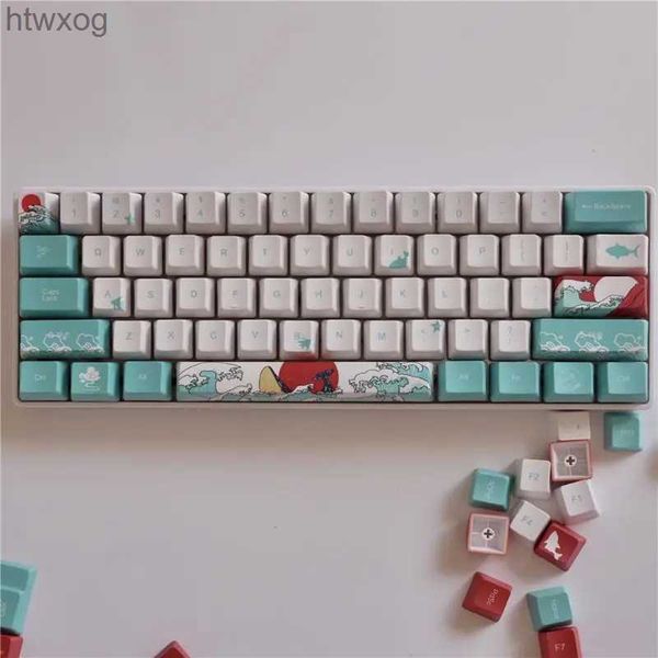 Teclados Sea Coral Keycap PBT Cinco lados Barra espaciadora con subcama de tinte 6.25U OEM Perfil Barra espaciadora Keycap para teclado mecánico DIY YQ240123