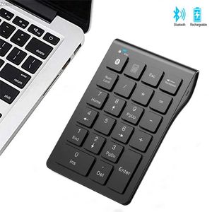 Claviers Seenda Numéro sans fil rechargeable Clavier Bluetooth Numéro Clavier Slim 22 Clé Numéro externe Données de clavier Inputl2404