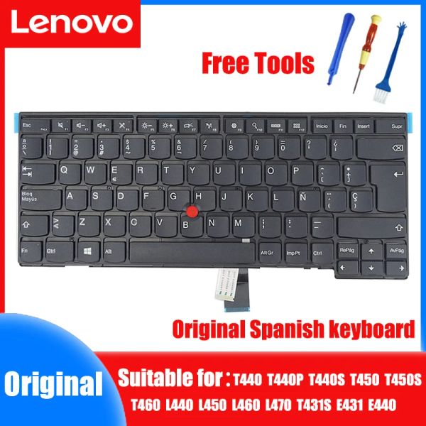 Tecleros España Teclado para Lenovo ThinkPad T460 T450S T440S T450 T440 E440 L440 L450 L460 L470 E431 Disposición de español portátiles