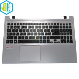 Claviers Clavier de clavier arrière espagnol pour Acer Aspire V5571 V5571PG V5551G V5571G SP / ES ESPAGNE Silver TouchPad Palmrest Keyboards