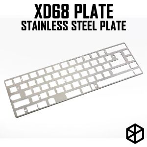 Keyboards roestvrijstalen plaat voor Xiudi XD68 65% Aangepast toetsenbord Mechanische toetsenbordplaat Ondersteuning XD68