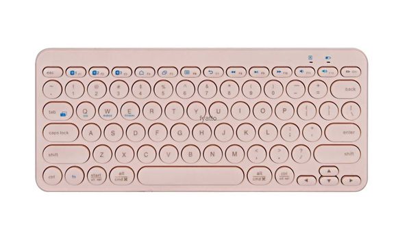 Claviers à trois canaux Punk Bluetooth Mute Keyboard Ultra mince portable pour Android Windows H240412