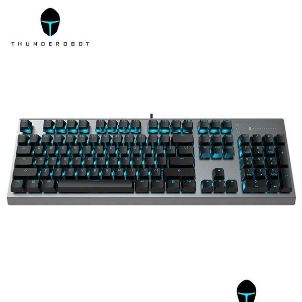 Claviers Thunderobot Kg5104 Cherry MX Clavier de jeu mécanique N-Key Rollover 10Modes Réglage de l'effet de lumière - Version classique LED DHR5U