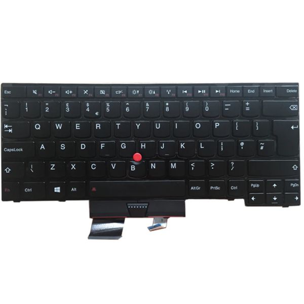 Teclados Reino Unido/español/alemán/hebreo/teclado portátil japonés para Lenovo ThinkPad E430 E430C E430S E435 E445 E330 E335 S430 con palo de ratón