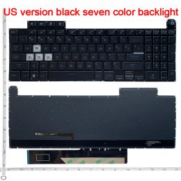Claviers US Backlight Keyboard pour ASUS TUF GAMING F15 FX507ZR FA507 FA507R FX707 FX517 GA507 Remplacement des claviers 6913US00 V210846DS1