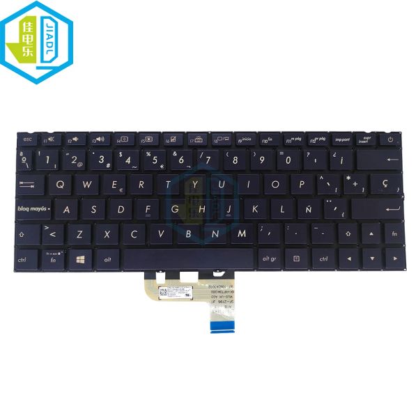 Claviers US English Backlit Clavier espagnol pour Asus ZenBook UX333 UX333FA UX333FAAB77 UX333FN Backlight Notebook Notebook New