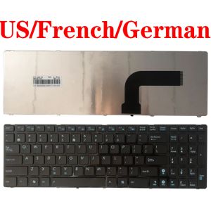 Claviers US / FR / Français / Gr / German clavier pour ordinateur portable pour ASUS 04GNQX1KUS002 X73SD AEKJ3R00020 X52N MP09Q33U45282 NSKUGC1D