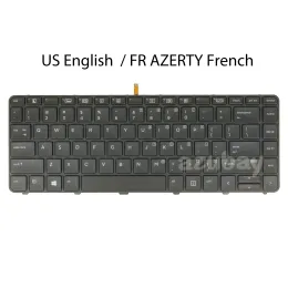 Claviers US French Azerty Clavier rétrolitré pour HP Probook 430 G3 G4, 440 G3 G4 446 G3 ordinateur portable 826368001 811861001 830325001 935425001