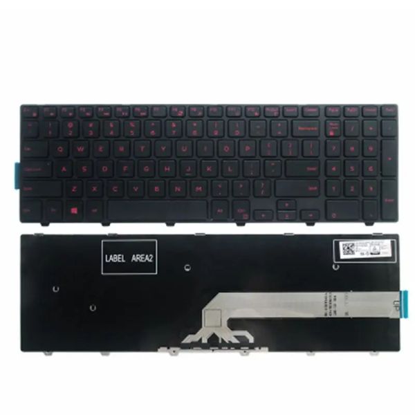 Claviers clavier américains pour Dell Inspiron 15 3551 3552 3541 3543 3542 3559 3565 3567 3551 3558 5566 5748 5749 5755 5758 5759 Clavier pour ordinateur portable pour ordinateur portable