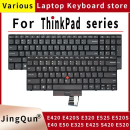 Toetsenboards US Laptop -toetsenbord voor Lenovo ThinkPad E40 E50 E420 E420S E320 E325 E425 S420 E520 E525 E520S NOTEBOOK ENGELSE KEYBOARD