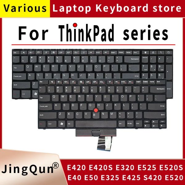 Teclados EE. UU. Teclado para computadora portátil para Lenovo ThinkPad E40 E50 E420 E420S E320 E325 E425 S420 E520 E525 E520S Notebook Inglés Teclado Inglés