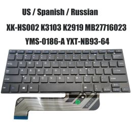 Clavards US Latin Russian Clavier XKHS002 K3103 MB2778018 MB27716023 YMS0186A YXTNB9364 2771605 YT2771605 K2919 YXTNB9107