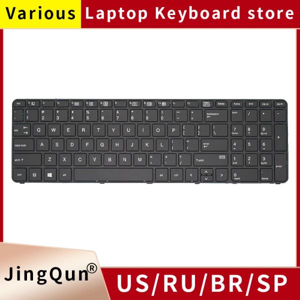 Claviers US Russian ordinateur portable Clavier du clavier pour HP Probook 450 G3 G4 455 G3 G4 470 G3 G4 HSTNNQ95C / Q03C SG806502BA 827029 837549031