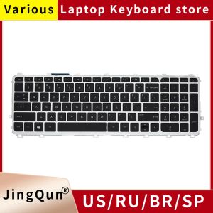 Claviers US Russian ordinateur clavier pour ordinateur portable pour HP Envy 15J 17J 15TJ 15ZJ 17TJ 15J000 17J000 720244001 711505001 736685001 V140626AS2