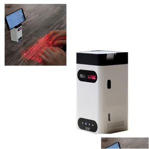 Toetsenborden Virtueel toetsenbord Draagbare Bluetooth Laserprojectie met muis Power Bank-functie voor pc Android Ios Smart Phone 11 Drop D Otela