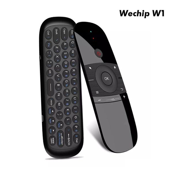 Claviers WECHIP W1 Air Mouse 2.4g Wireless Keyboard Remote Contrôle IR Apprentissage 6 AXIS Sense de mouvement pour Smart TV Android Box PC Drop D Ottun