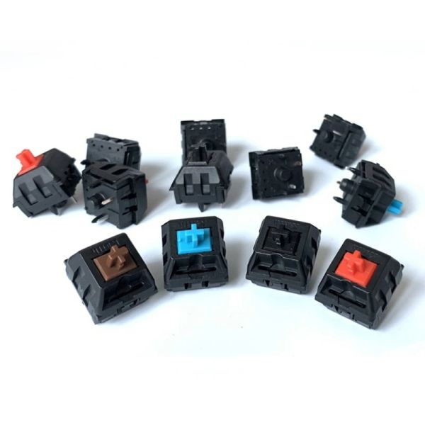 Claviers en gros Kailh Black / Red / Brown / Blue Interrupteur linéaire DIY CHARGE MÉCANIQUE COMPATIBLE CHERRY MX SMD SMD 3pin Commutateurs