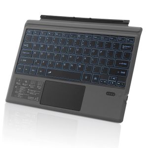Keyboards Wireless Bluetooth -toetsenbord voor Microsoft Surface Pro 3/4/5/6/7 Pro 9 8 Go 12 3 Tablet Toetsenbord met TouchPad Backlight Toetsenbord