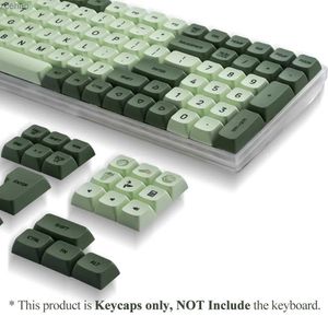 Claviers XDA PBT Clavier Couvre-Cover avec 125 touches vertes Matcha adaptées aux claviers mécaniques du 61/64/68/75/87/98/104/108 CERRERY / GATRON / OTEMU / KAILHL2404