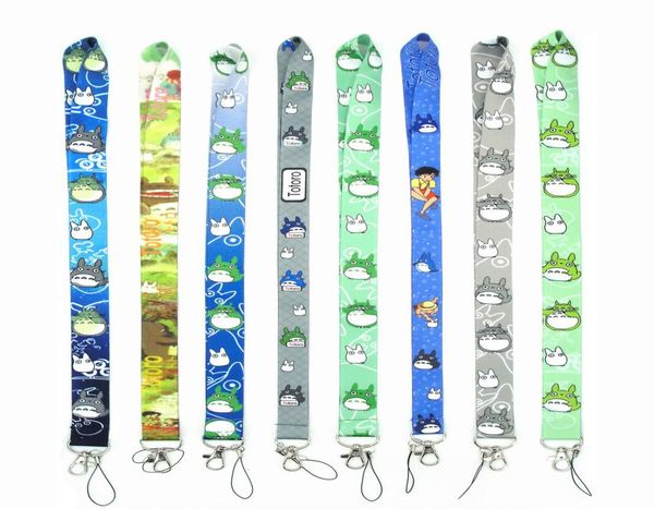 Keychain 10pcs dessin animé anime japon mon voisin totoro téléphone mobile lonyard chaînes clés de la fête pendentielle cadeaux accessoires small small w3581277