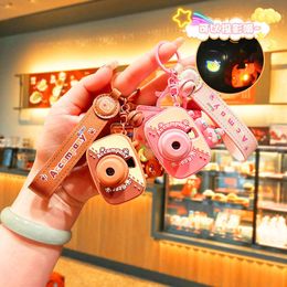 Keychain -accessoires begeleiden Teddy Bear Projection Camera Backpack Cartoon Pendant Doll Pendant Accessoires Keychain
