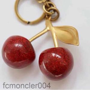 Keychain Crystal Styles Cherry Couleur Red Femmes Filles Sac Car Pendant Pendre Accessoires Fruit Decor Hands Decor Nr20