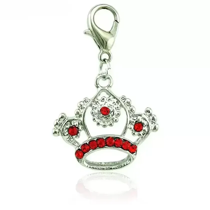 Sleutelhanger is voorstander van mode kreeft clasp charmes bengelende strass pierced imperiale kroon hangers diy maken sieraden accessoires fy5450 902