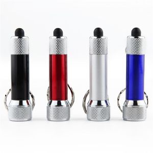 Porte-clés lampe de poche Portable en aluminium torche lampe lumière étanche éclairage lumineux extérieur porte-clés