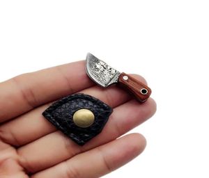 Porte-clés couteau de cuisine petit Mini Portable EDC lame fixe véritable ouvre-lettre couteau modèle accessoires artisanat cadeau 44880518958041