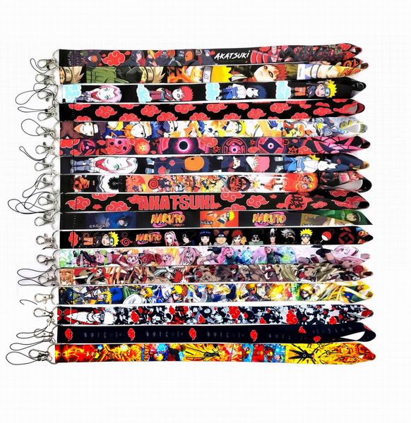 KeyChain Lanyard 100 pièces dessin animé Anime lanière porte-clés tour de cou clé caméra ID téléphone chaîne pendentif fête cadeau accessoires en gros