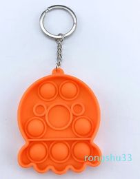 Porte-clés caca-its fidget, jouet de décompression, Anti-Stress, soulagement de l'anxiété, planche à bulles