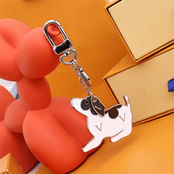 Keychain Sier Dog Designer adapté au sac Pendre Pendants PENDANTS LETTRE V CLÉS LA MASE BIELSE DE FOLM CADEAU CSD23112711