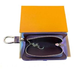Sleutelhanger portemonnee Key Chain Hang Bag Charm Beyring Keychains Hang Leather Designers Coinpurse Alloy Pendant Portachiavi Key Ring