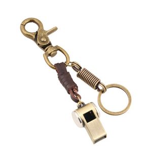 Porte-clés Sifflet Haute Décibel En Acier Inoxydable En Plein Air D'urgence Survie Sifflet Porte-clés P124