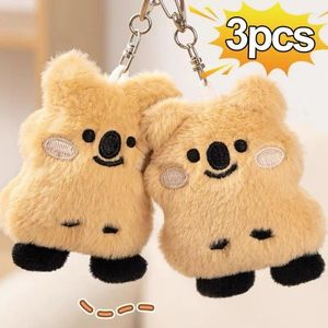 Porte-clés 1/3pcs mignon peluche koala porte-clés jouet peluche poupée jouets imitation fourrure moelleux sac à dos sac pendentif fille cadeaux